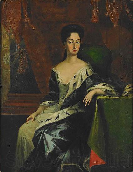 david von krafft Portrait of Princess Hedvig Sofia of Sweden, Duchess of Holstein-Gottorp Norge oil painting art